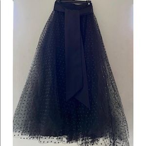 Vintage Caché Ballroom maxi skirt with lace bow -Size 28 1/4-circa 80’s-300$